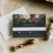 ムーンライトガーデンRSVPカードと食事の選択 出欠カード