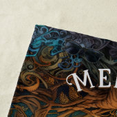 ムーンライトキツネパーソナライズされたキッズストーリーブックキツネ ビーチタオル (インサイチュ)