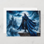 ムーンライトキャッスルシーンの吸血鬼 ポストカード (正面/裏面)