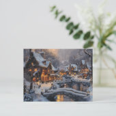 ムーンライトクリスマスビレッジウィンターシーン シーズンポストカード (スタンド正面)