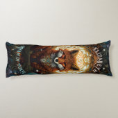 ムーンライトケルトキツネパーソナライズされた自然恋人キツネ ボディピロー (裏面)