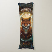 ムーンライトケルトキツネパーソナライズされた自然恋人キツネ ボディピロー (正面縦)