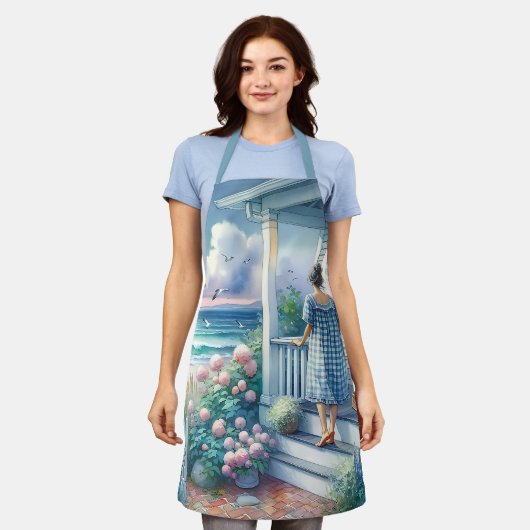 ムーンライトコテージポーチバイザシー エプロン (着用した状態)