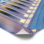 ムーンライトコースタルポーチドッグ&海ビュー ポスター (コーナー)