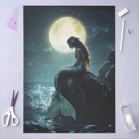 ムーンライトサイレン人魚デクページ 薄葉紙 (クラフト)