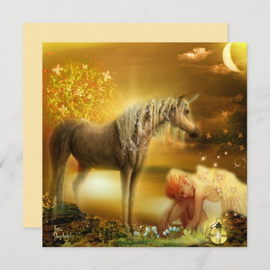 ムーンライトサッドファンタジー妖精ガール&ユニコーン (正面/裏面)