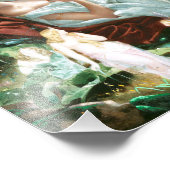 ムーンライトシモンズで眠るチタニア妖精アート フォトプリント (角)