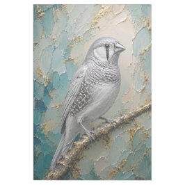 ムーンライトシルバーフィンチ – ラグジュアリー メタリック インパスト ギャラリーラップ
