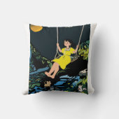ムーンライトスイングドリーお洒落ム» - Girl on a Swing クッション (裏面)