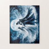 ムーンライトスカイの下のヴァンパイアの恋 ジグソーパズル (縦)