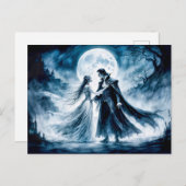ムーンライトスカイの下のヴァンパイアの恋 ポストカード (正面/裏面)