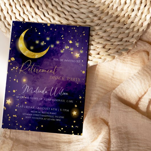 ムーンライトスターリーナイトナース退職パーティー 招待状