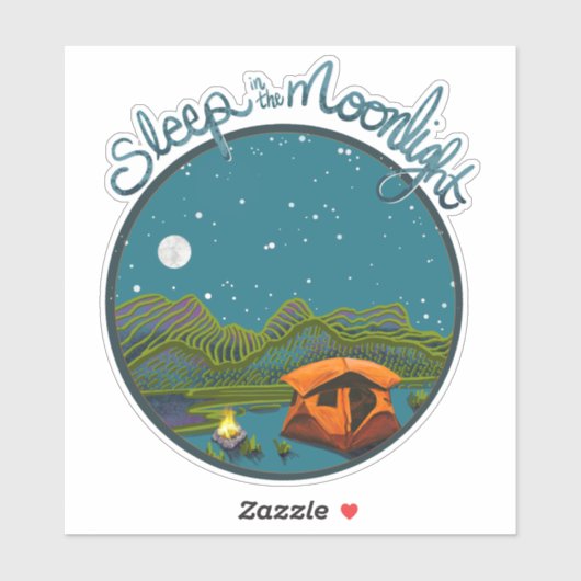 ムーンライトステッカーで眠る シール (シート)