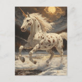 ムーンライトスノーウィー山脈のアパロオーサ・ユニコーン ポストカード (正面)