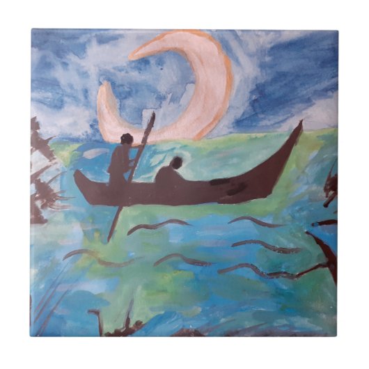 ムーンライトセラミックタイルで帆 タイル (正面)