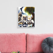 ムーンライトセレニティアスラムベアリングウルフ8x10 キャンバスプリント (インサイチュ (リビング))