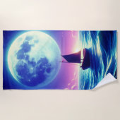 ムーンライトセーリング ビーチタオル (正面)