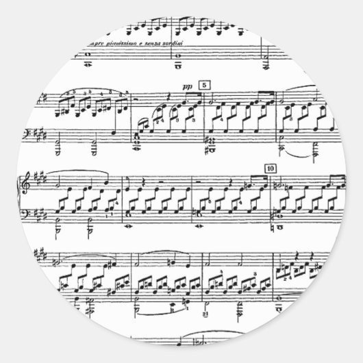 ムーンライトソナタルートヴィヒ – ベートーベン ラウンドシール (正面)
