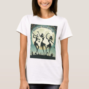ムーンライトダンス不気味 – 魔女トリオの下 Tシャツ