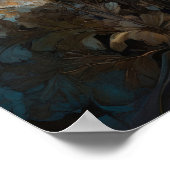 ムーンライトデイジー – フラワーズデジタルアートポスター ポスター (角)