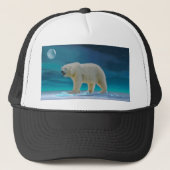 ムーンライトトラック帽にホッキョクグマ キャップ (正面)