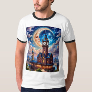 ムーンライトドリームキャッスルファンタジーTシャツ Tシャツ