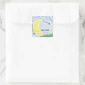 ムーンライトドリームベビーシャワーまたは新生児シール スクエアシール (バッグ)