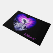 ムーンライトドルフィンハート ドアマット (アングル)