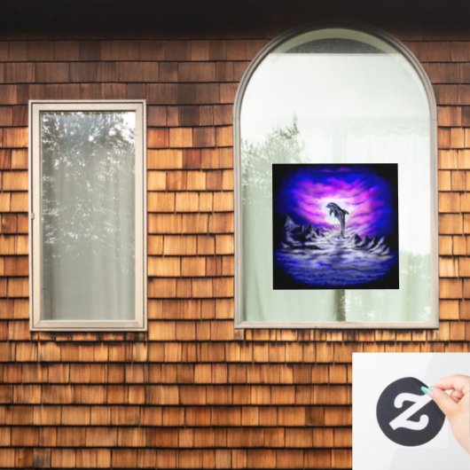 ムーンライトドルフィン ウィンドウサイン (ホームウィンドウ)