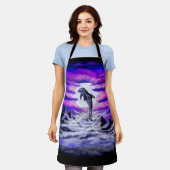 ムーンライトドルフィン エプロン (着用した状態)