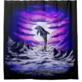 ムーンライトドルフィン シャワーカーテン (正面)
