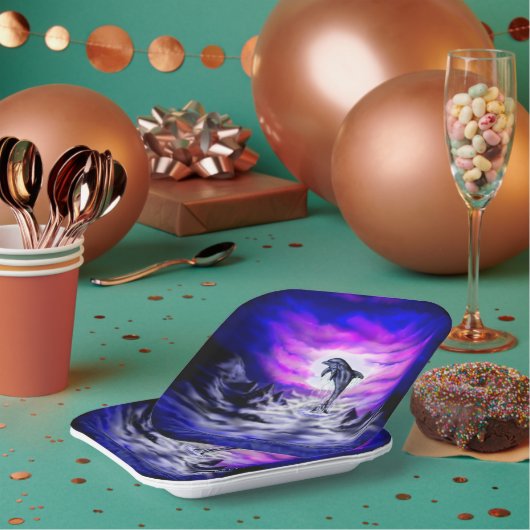 ムーンライトドルフィン ペーパープレート (複数)