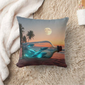 ムーンライトドルフィン：ボトルとアフリカの海グロー クッション (ブランケット)