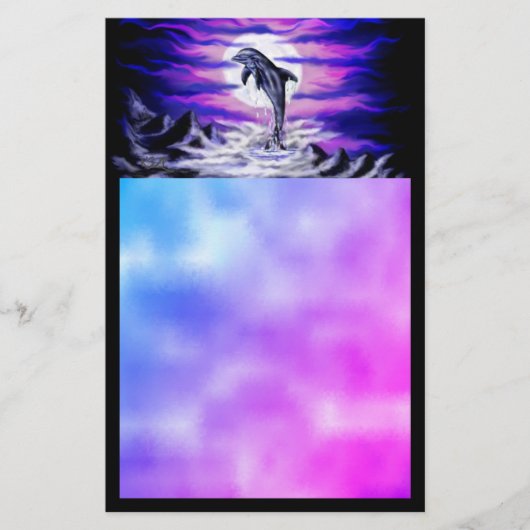 ムーンライトドルフィン 便箋 (正面)