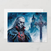 ムーンライトナイトの十字架を持つヴァンパイアの主 ポストカード (正面/裏面)