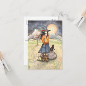 ムーンライトナイトハロウィーンポストカード カード (正面/裏面インサイチュ)