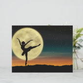 ムーンライトバレエシルエットダンサースクラップブック紙 (スタンド正面)