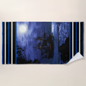 ムーンライトパイレーツシップビーチタオル ビーチタオル (正面)