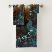 ムーンライトパーソナライズされたキツネ子どもストーリーブックキツネ バスタオルセット (インサイチュ)