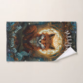 ムーンライトパーソナライズされたキツネ子どもストーリーブックキツネ バスタオルセット (ハンドタオル)