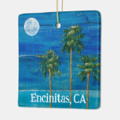 ムーンライトパームズクリスマス セラミックオーナメント (左)