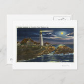 ムーンライトビューオブザポートランドヘッドライトハウス ポストカード (正面/裏面)