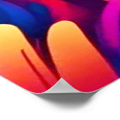 ムーンライトビーチの色 ポスター (角)