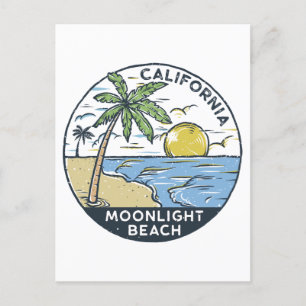 ムーンライトビーチサンディエゴカリフォルニア ポストカード