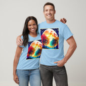 ムーンライトフォレストファンタジーアート Tシャツ (ユニセックス)