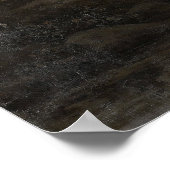 ムーンライトフォレストランドスケープ絵画ヴィンテージ ポスター (角)