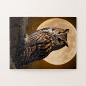 ムーンライトフクロウパズル:おもしろい、教育ギフト ジグソーパズル (横)