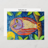 ムーンライトフクロウ ポストカード (正面/裏面)