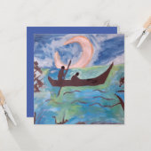 ムーンライトフラットで帆 カード (正面/裏面インサイチュ)