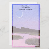 ムーンライトヘロン 便箋 (正面/裏面)